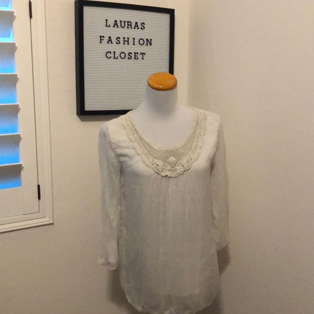Carla Conti silk blouse size medium